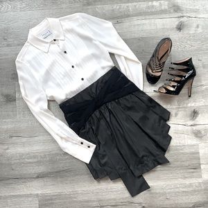VPL Asymmetric Pleat Skirt